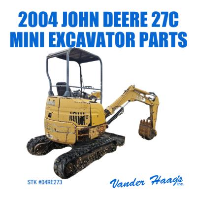 2004 John Deere 27C mini excavator parts unit